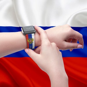 ロシア スマートウォッチ ヴィーガンレザーバンド - 4色/2サイズ - ローズゴールドマット - ゴールドマット - シルバーマット - ブラックマット - ロシア