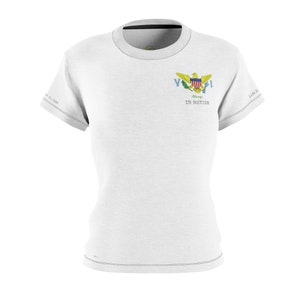 Feminine Women&#39;s T-Shirt - Trendy Tee inspired by U.S Virgin Islands - Comfortable and Stylish