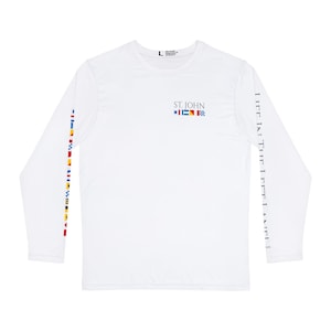ST. John, U.S. Virgin Islands Nautical Flag Performance Long Sleeve Shirt