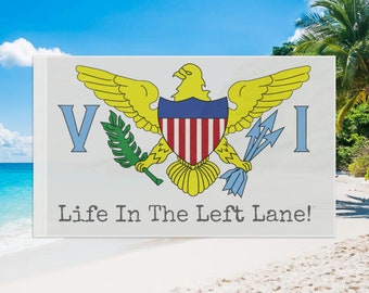 U.S. Virgin Islands, Life In The Left Lane Flag