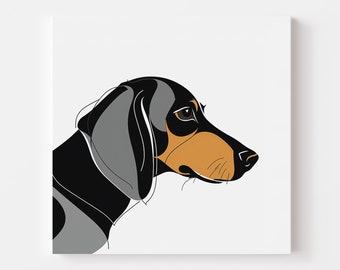 Arte Dachshund, Paquete Dachshund, Cartel Dachshund, Impresión Dachshund, Decoración de pared Dachshund, Arte de pared Dachshund, Retrato Dachshund, Dachshund