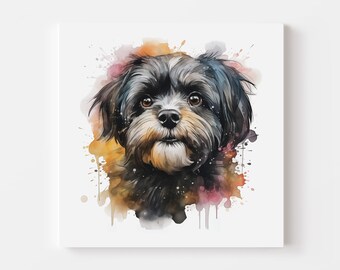 Shih Tzu Watercolour, Art Bundle, 5 Images Included, Shih Tzu Portrait, Shih Tzu Print, Shih Tzu Poster, Shih Tzu Art, Dog Art, Download