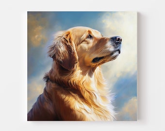 Golden Retriever Art, Golden Retriever Print, Golden Retriever, Golden Retriever Portrait, Dog Portrait, Golden Retrievers, Dog Prints, Dogs