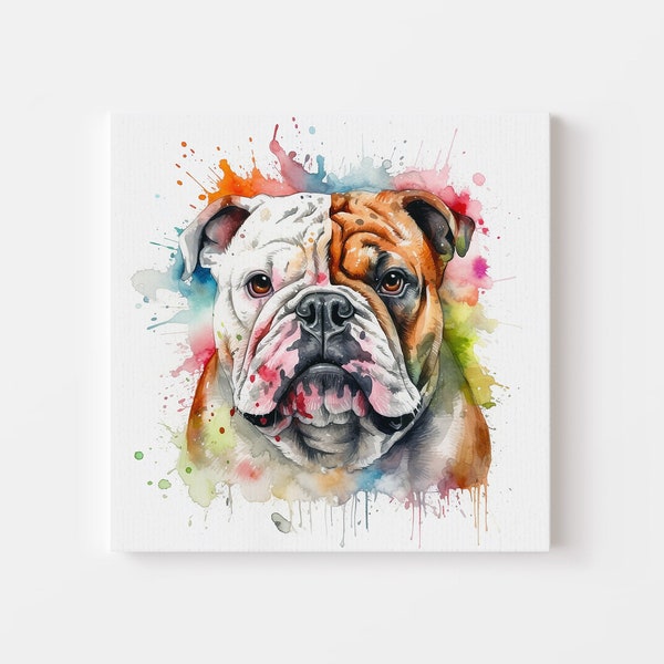 Bulldog Watercolour, Bulldog Art, Bulldog Print, Bulldog Portrait, Bulldog Wall Art, Bulldogs, Bulldog, Bulldog Poster, Bulldog Prints, Dogs