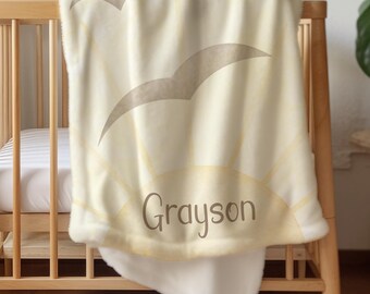 personalized sunshine baby minky blanket with name nursery you are my sunshine decor toddler gender neutral blanket with custom name newborn