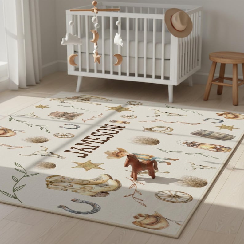 personalized playroom rug