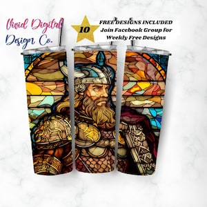 Viking Tumbler, 20oz Skinny Tumbler, Sublimation Design Templates, Straight PNG Digital Download, Sublimation Template