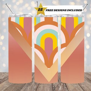 Boho Tumbler, V Split 9.2 x 8.3” Straight Skinny Tumbler Wrap PNG, 20oz Skinny Tumbler, Sublimation Design Templates, Digital Download