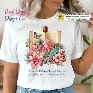 Bible Quotes, Christian, Inspirational Quotes, Sublimation Design,Digital Download, Clipart, PNG, Digital PNG, Shirt, Mug, Tote Bag Design