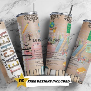 Tumbler magro da 20 once, modello di sublimazione per la vita dell&#39;insegnante di sesta elementare PNG SOLO DIGITALE, modello di tumbler con affermazioni per insegnanti dal design dritto