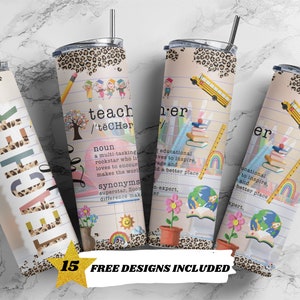 Tumbler magro da 20 once, modello di sublimazione per la vita dell'insegnante, PNG, SOLO DIGITALE, design dritto, affermazioni per insegnanti, modello di tumbler