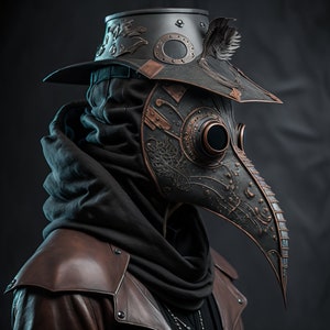 Plague Doctor Mask - Digital Artwork