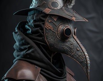 Pestdoktor Maske - Digital Artwork