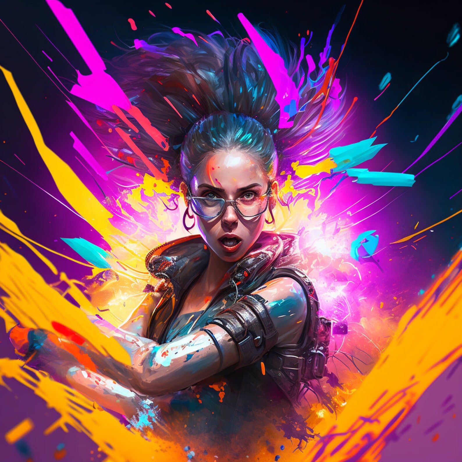 Stunning Cyberpunk Artwork By Rinat Mingazdinov - 44hbocu