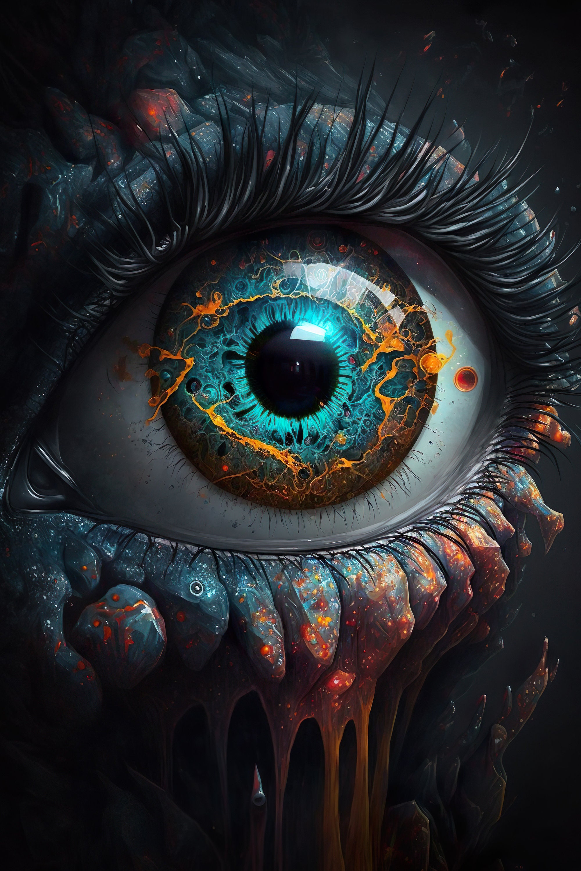 👁 Weirdcore eyes wallpaper 👁 Chrome Theme - ThemeBeta