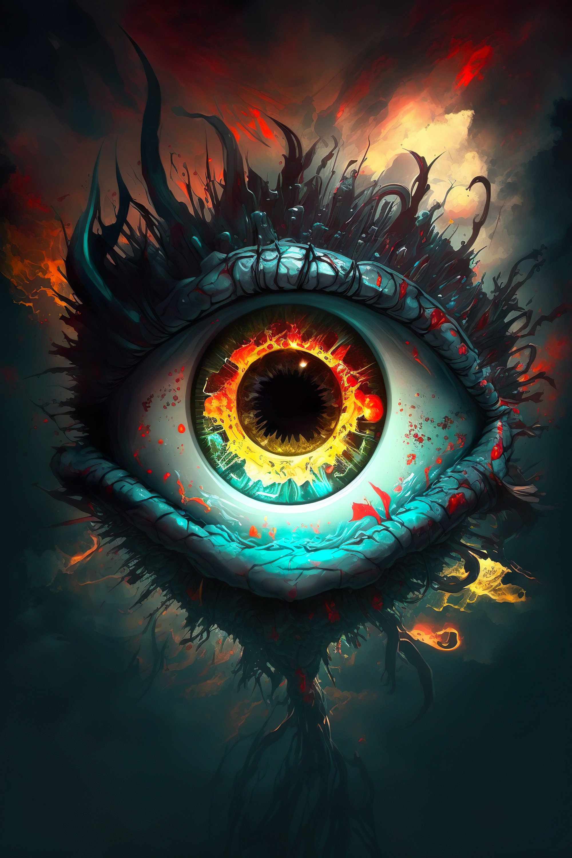 👁 Weirdcore eyes wallpaper 👁 Chrome Theme - ThemeBeta
