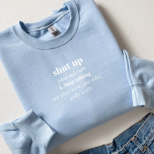 Tais-toi | Sweat-shirt à col rond inspiré de Princess Diaries