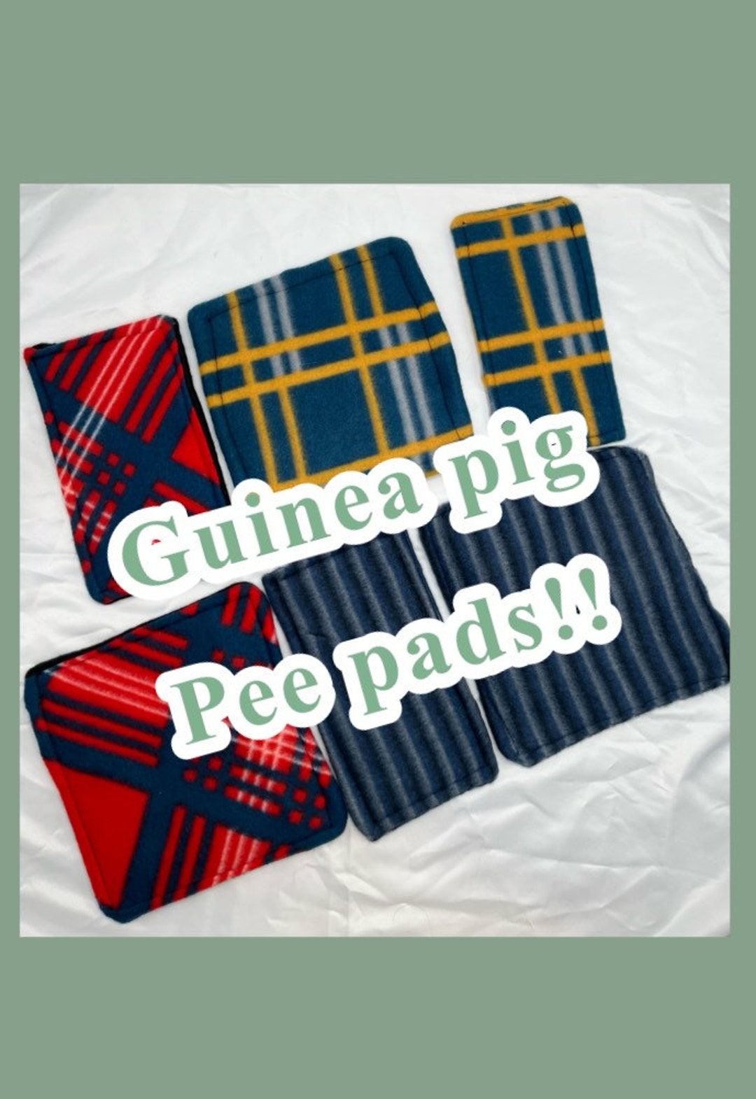 Prewicked Guinea Pig Pee Pads / Water Bottle Dip Mats Etsy