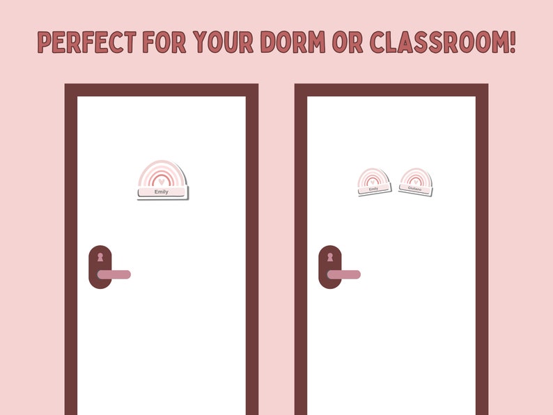 INSTANT DOWNLOAD Door Dec Rainbow RA Resident Advisor Printable Dorm