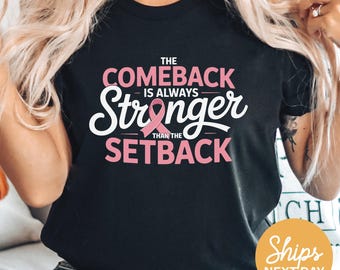 Camiseta de apoyo con lazo rosa para la concientización sobre el cáncer de mama