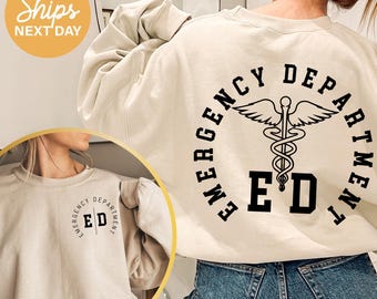 ER Nurse Crewneck: Emergency Department RN Sweater