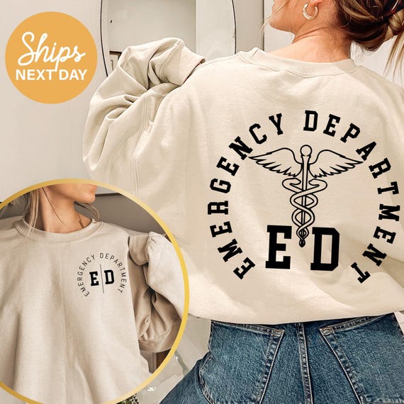 ER Nurse Crewneck: Emergency Department RN Sweater