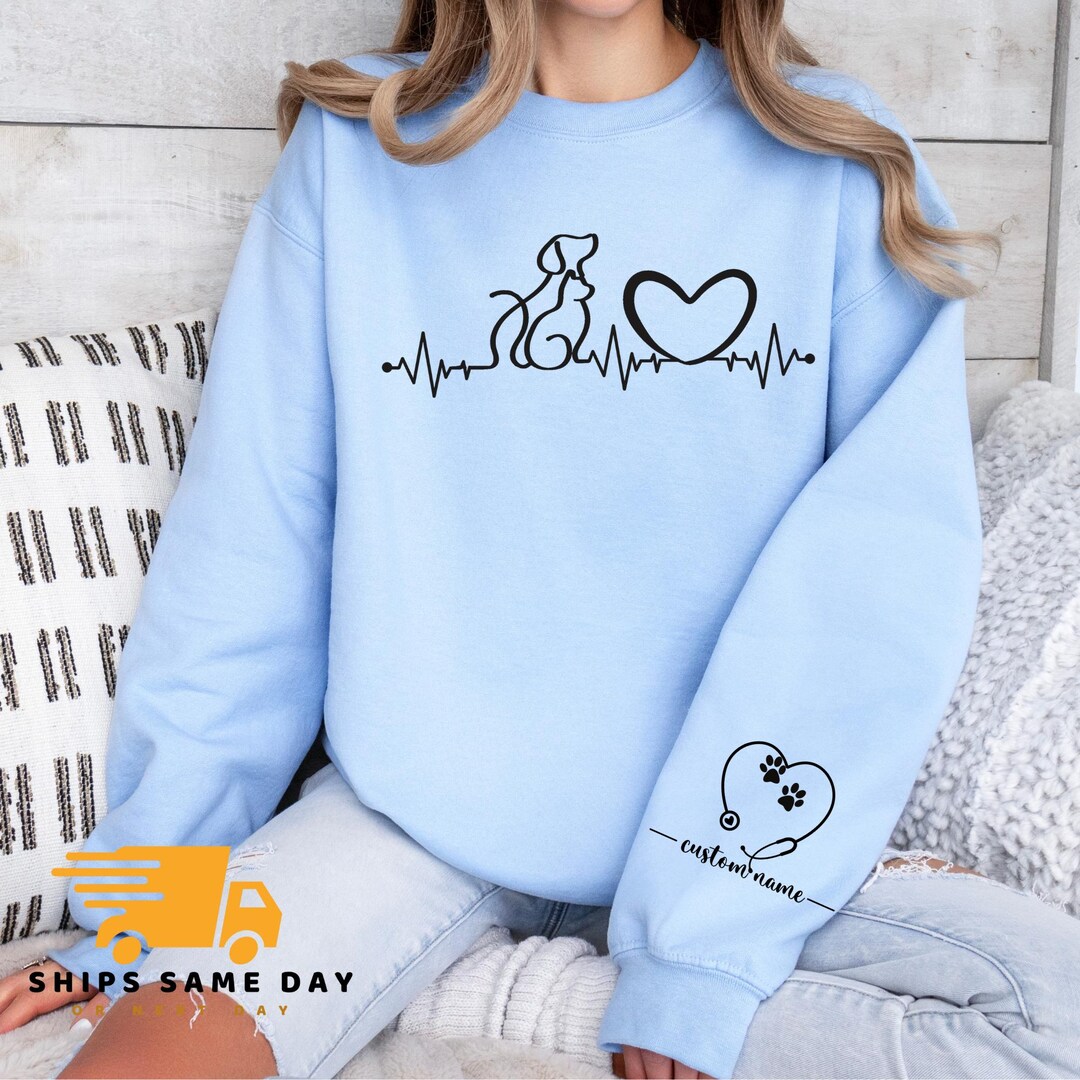 Custom Vet Tech Hoodie, Personalized Veterinarian Sweatshirt, Vet