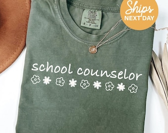 School Counselor T-Shirt: Eco-Friendly Ink, Soft Material