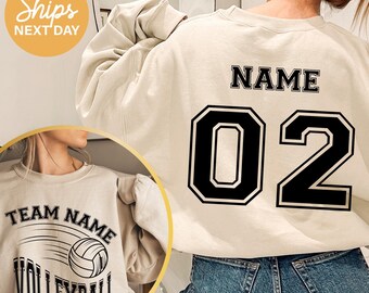 Custom Volleyball Team Hoodie: Personalized Sports Mom Gift