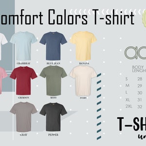 a t - shirt with different colors and sizes