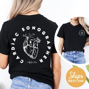 Cardiac Sonographer Shirt | Ultrasound Tech Gift | Heart Echo Tee