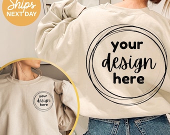 Custom Logo Sweatshirt: Personalized Design Crewneck, Business Apparel