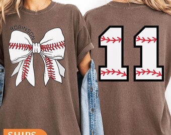 Custom Baseball Mom T-Shirt, Sports Tee, Baseball Season Shirt
