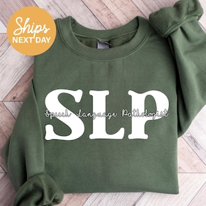Speech Language Pathologist Sweatshirt: Handmade SLP Crewneck