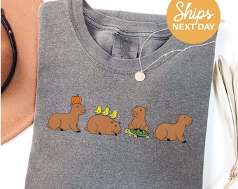 Capybara Comfort Colors T-Shirt, Animal Lover Gift