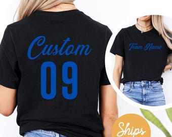 Custom Sports Team T-Shirt, Sports Mom Gift
