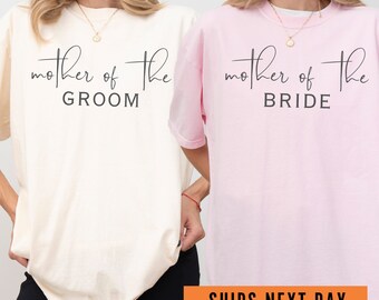 Camisa de colores cómodos para la madre de la novia/el novio: camiseta para la fiesta nupcial