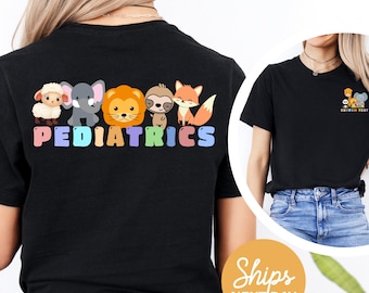 Custom Pediatrics Comfort Colors Shirt: Personalized Pediatric Nurse Tee