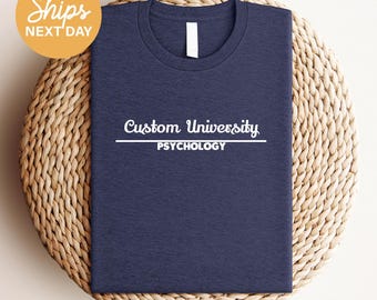 Custom University T-Shirt: Personalized College School Spirit Tee