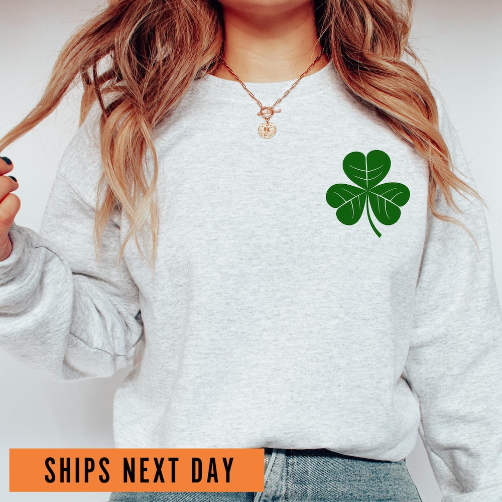 St. Patrick'S Day Hoodie, St Patty'S Day Sweatshirt, Irish Day Crewneck, Irish Holiday Hoodie, Cute Shamrock Sweatshirt, Lucky Clover Hoodie Moderndaydecors
