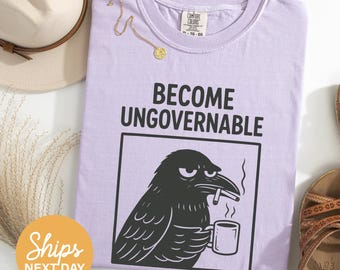 Become Ungovernable Pigeon T-Shirt, Social Justice Tee