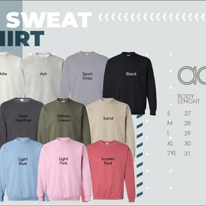 a group of sweatshirts with the words sweat shirt on them