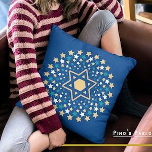 Hanukkah-örngott: Davidsstjärna, judisk arvdekor