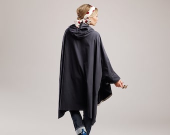 Cape de pluie CapeTown - Cape pour femme légère et pratique, facile à emporter, design élégant, avec pochette de rangement. Vêtement féminin