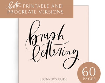 Brush Lettering Workbook: A-Z Anfängerleitfaden (Digitaler Download)