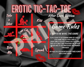 Adult Tic-Tac-Toe Game Board - Download digitale