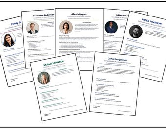 HOA Candidate Statement Template | 6 Canva Editable Designs (PDF)