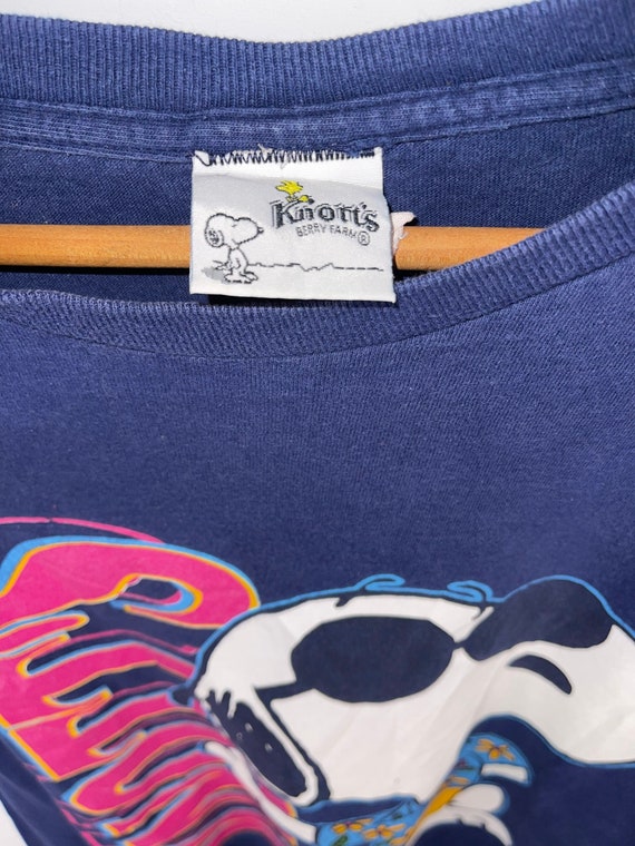 Knott’s snoopy Joe cool vintage tshirt XL 90s - image 6