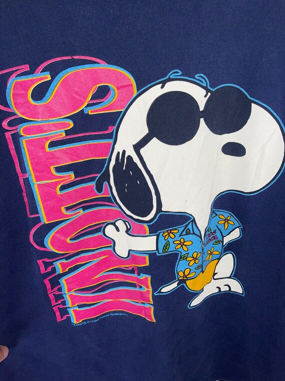 Knott’s snoopy Joe cool vintage tshirt XL 90s - image 4