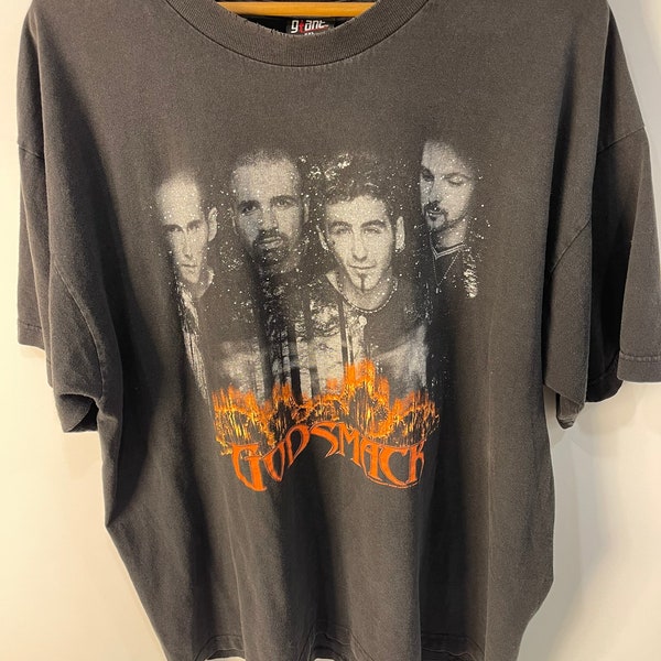 Vintage 2000 Godsmack Smackfest Band Faded T Shirt Size XXL